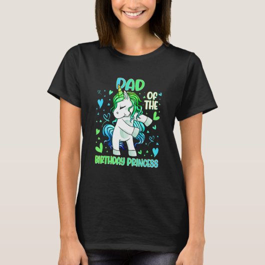 T-shirt Papa de la fête d'anniversaire Princesse Dabbing U (Devant)
