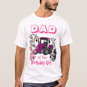 T-shirt 'Papa de la fille qui fête son anniversair