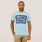 T-shirt Papa de la Force aérienne (Devant entier)
