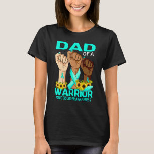 T-shirt Papa De La Main D'Un Guerrier Panique Désordre Sol