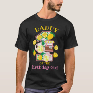 T-shirt Papa de la première chemise de citronnade rose Ann