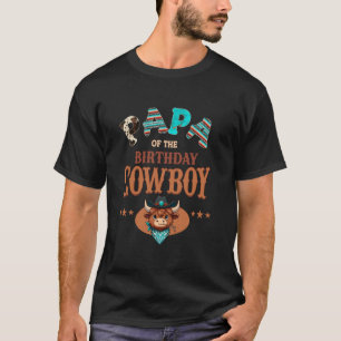 T-shirt Papa de la vache d'anniversaire Cowboy Western Rod