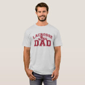 T-shirt Papa de lacrosse (Devant entier)