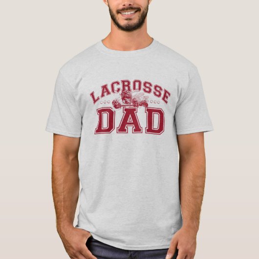 T-shirt Papa de lacrosse (Devant)