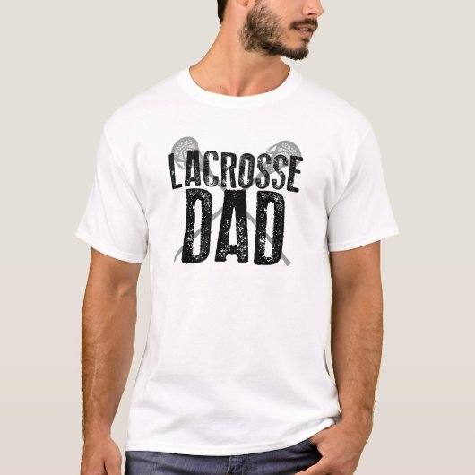 T-shirt Papa de lacrosse (Devant)