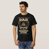 T-shirt Papa de l'agent de probation fier (Devant entier)