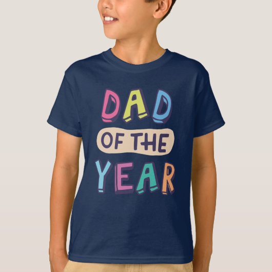 T-shirt Papa de l'année (Devant)