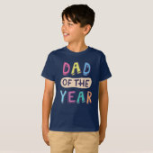 T-shirt Papa de l'année (Devant entier)
