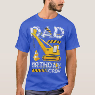 T-shirt Papa de l'Anniversaire Boy Construction Crew Anniv