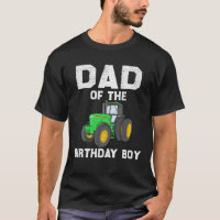 Papa De L'Anniversaire Boy Farm Tractor Famille