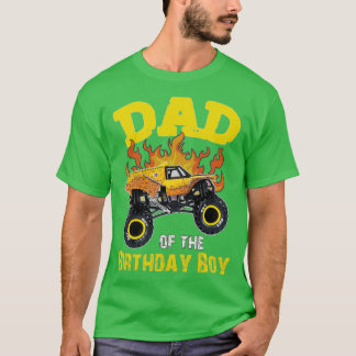 T-shirt Papa de l'Anniversaire Boy Monster Chauffeur de ca