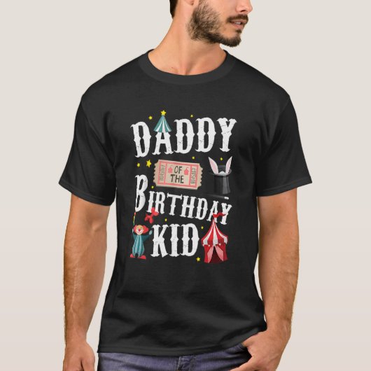 T-shirt Papa De L'Anniversaire Enfant Ringmaster Papa (Devant)