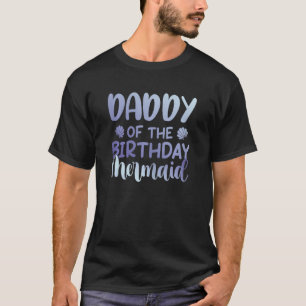 T-shirt Papa De L'Anniversaire Famille De Sirène Partie Co