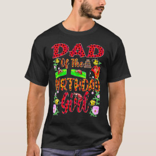 T-shirt Papa De L'Anniversaire Famille Ladybug Anniversair