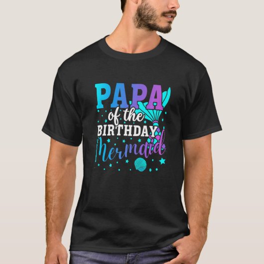 T-shirt Papa De L'Anniversaire Fête De Correspondance Fami (Devant)