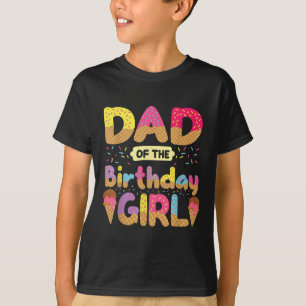T-shirt Papa De L'Anniversaire Fille Famille Pères Crème G