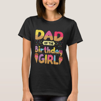 T-shirt Papa De L'Anniversaire Fille Famille Pères Crème G