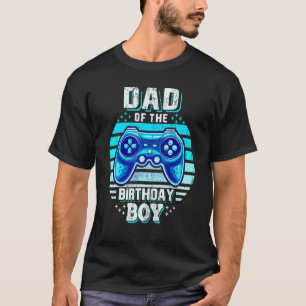 T-shirt Papa De L'Anniversaire Garçon Correspondant Vidéo