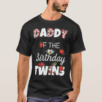 Papa De L'Anniversaire Jumeaux Floral Famille Lady