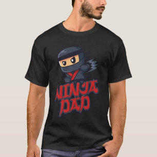 T-shirt Papa De L'Anniversaire Ninja Warrior Matching Fami