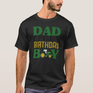 T-shirt Papa de l'anniversaire pour garçon tracteur agrico