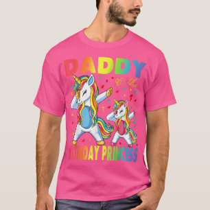 T-shirt Papa de l'Anniversaire Princesse fille Dabbing Uni