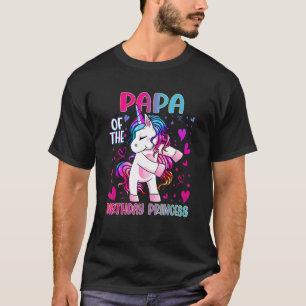 T-shirt Papa de l'Anniversaire Princesse fille Dabbing Uni