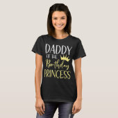 T-shirt Papa De L'Anniversaire Princesse Matching Family B (Devant entier)