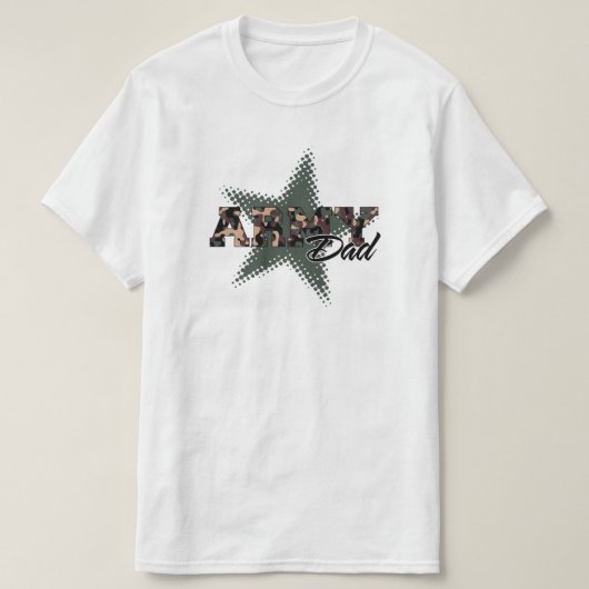 T-shirt Papa de l'armée (Design devant)