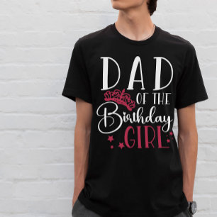 T-shirt Papa de l'Escouade de fille d'anniversaire Corresp