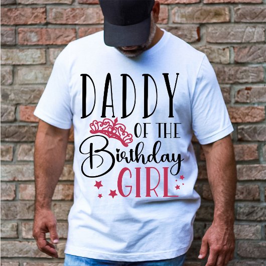 T-shirt Papa de l'Escouade de fille d'anniversaire Corresp