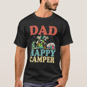 T-shirt Papa De L'Happy Camper Premier Anniversaire Campin