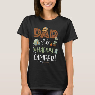T-shirt Papa de l'Happy Camper Premier Anniversaire Campin