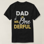 T-shirt Papa De M. Onederful 1E Anniversaire OneDerful Mat (Design devant)