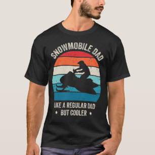 T-shirt Papa De Motoneige Comme Un Régulier Mais Glacière