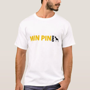 T-shirt Papa de Pinscher miniature