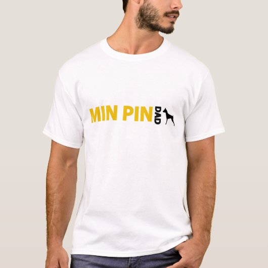 T-shirt Papa de Pinscher miniature (Devant)