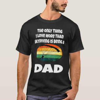 T-shirt Papa de plongée en parachute drôle père parachutis