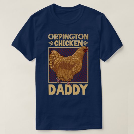 T-shirt Papa de poulet Orpington (Design devant)