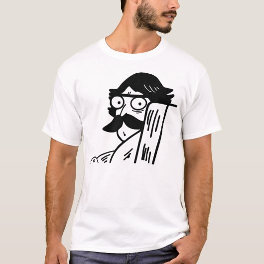 T-shirt Papa de regard fixe (Devant)