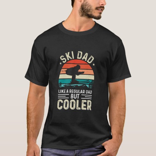 T-shirt Papa de ski (Devant)