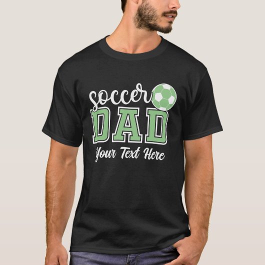 T-shirt Papa de soccer personnalisé (Devant)
