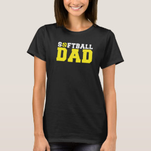 T-shirt Papa de softball