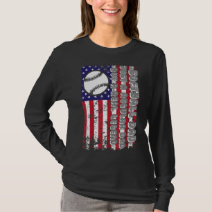 T-shirt Papa De Softball Juste Un Père Régulier Mais Une V