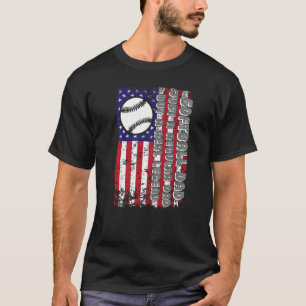 T-shirt Papa De Softball Juste Un Père Régulier Mais Une V