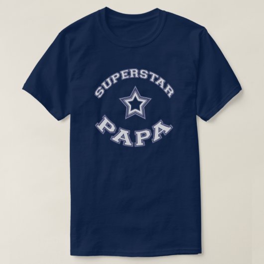 T-shirt Papa de superstar (Design devant)