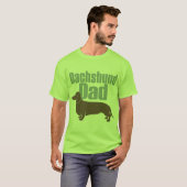 T-shirt "Papa de teckel " (Devant entier)