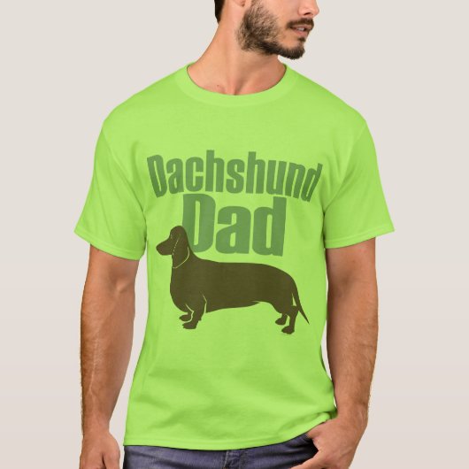 T-shirt "Papa de teckel " (Devant)