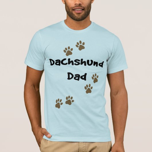 T-shirt Papa de teckel (Devant)