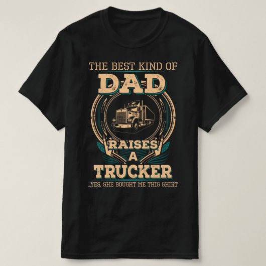T-shirt Papa de Trucker fier (Design devant)